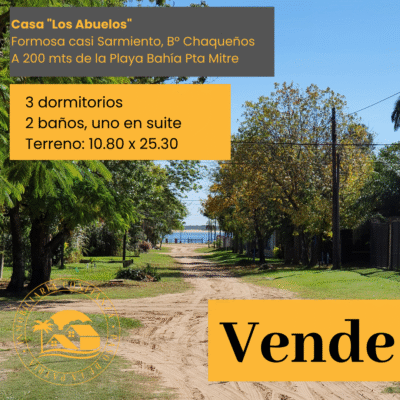 C.N° 3015: "Los Abuelos", Amplia y cerca de la Playa Grande