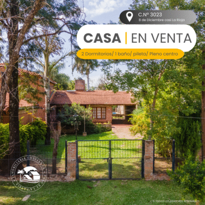 C.Nº 3023: Casa con pileta sobre asfalto