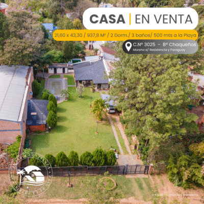 C.Nº 3025: Casa con hermoso parque y piscina