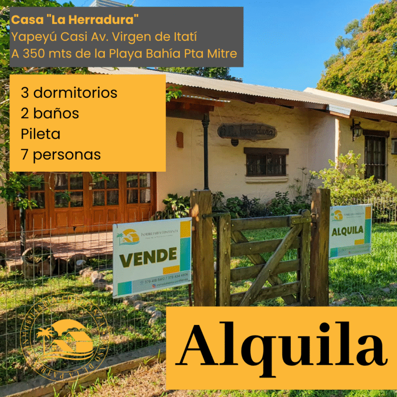 C.N° 37: Para 7 personas, con piscina