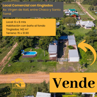 C.N° 4002: Local comercial con tinglados, sobre Importante Avenida