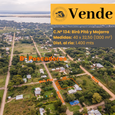 C.N° 134: Terreno de gran tamaño en B° Pescadores