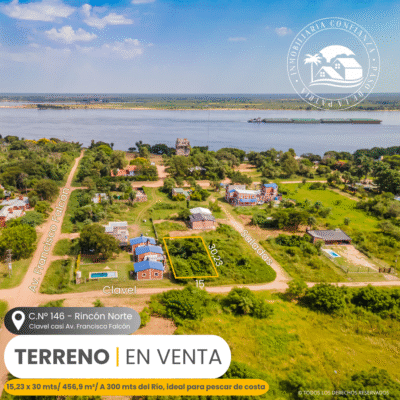 C.N° 146: Terreno a 300 mts del río, en B° Rincón Norte