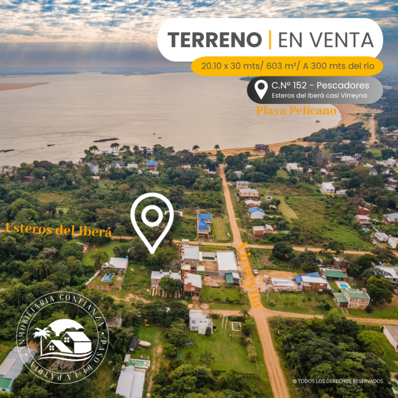 C.N° 152: Terreno a 300 mts del río, B° Pescadores