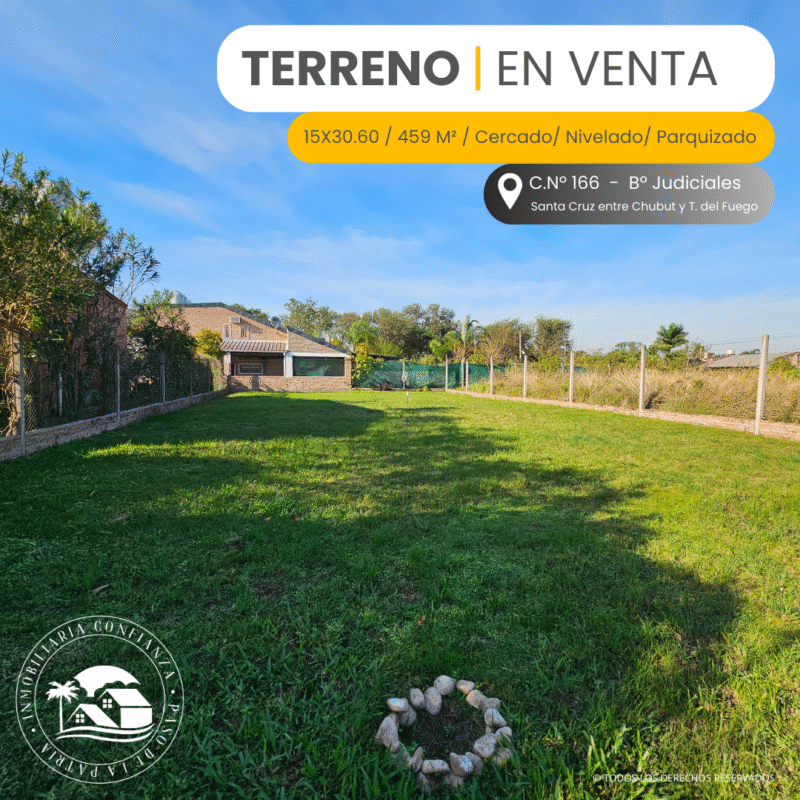 C.N° 166: Terreno listo para construir
