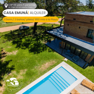 C.Nº 03: Emuná - Hermosa casa para 5 personas con piscina