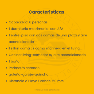 C.N° 32 y 33: Complejo de 2 unidades a 50 mts de Playa Grande