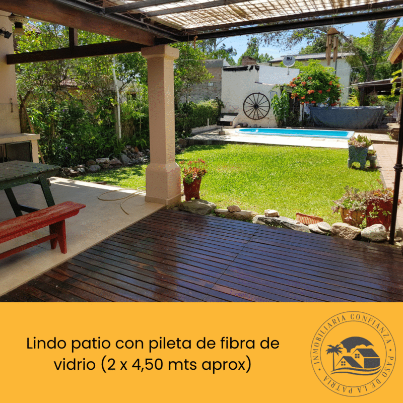 C.N° 37: Para 7 personas, con piscina