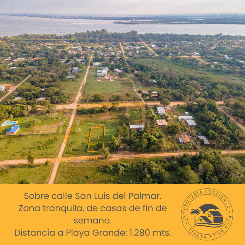 C.N° 104: Hermoso Terreno en B° Rincón Sur