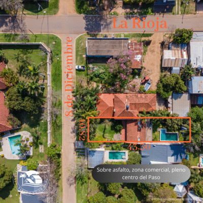 C.Nº 3023: Casa con pileta sobre asfalto