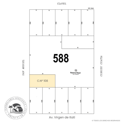 C.N° 108: Terreno zona kiosco "El Ángel"