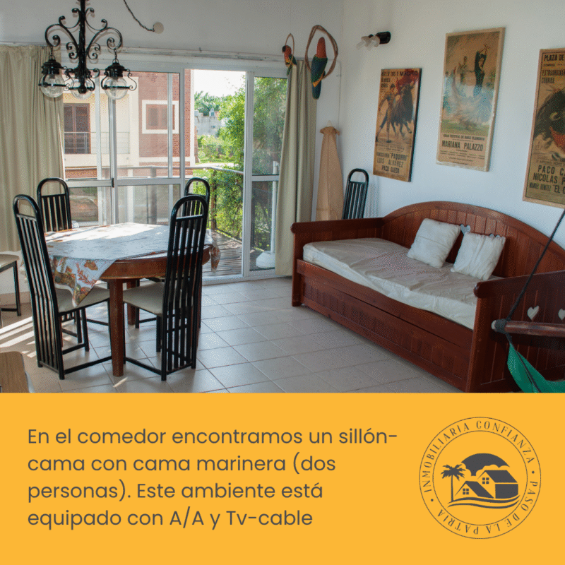 C.Nº 32 y 33: Duplex para 6 personas a 50 mts de Playa Grande