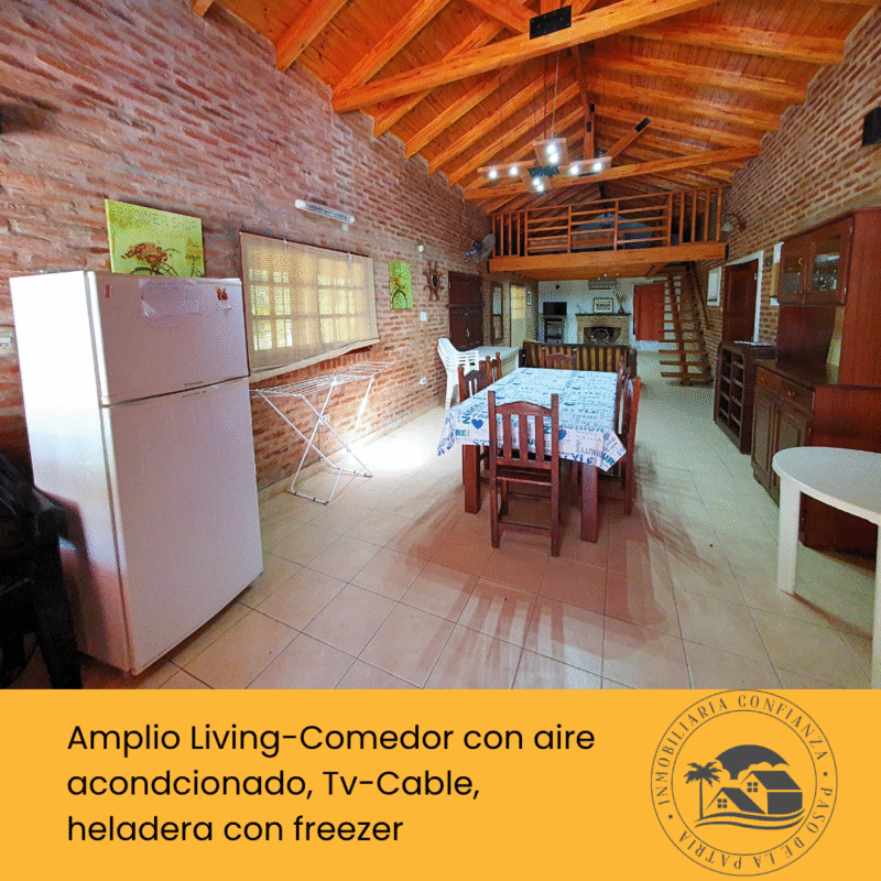 C.N° 45: Para 7 personas con piscina, a 400 mts de Playa Grande