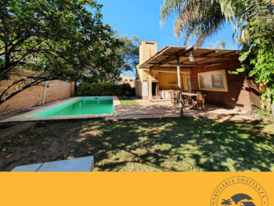 C.Nº 02: Moderna casa con piscina a 80 mts del río