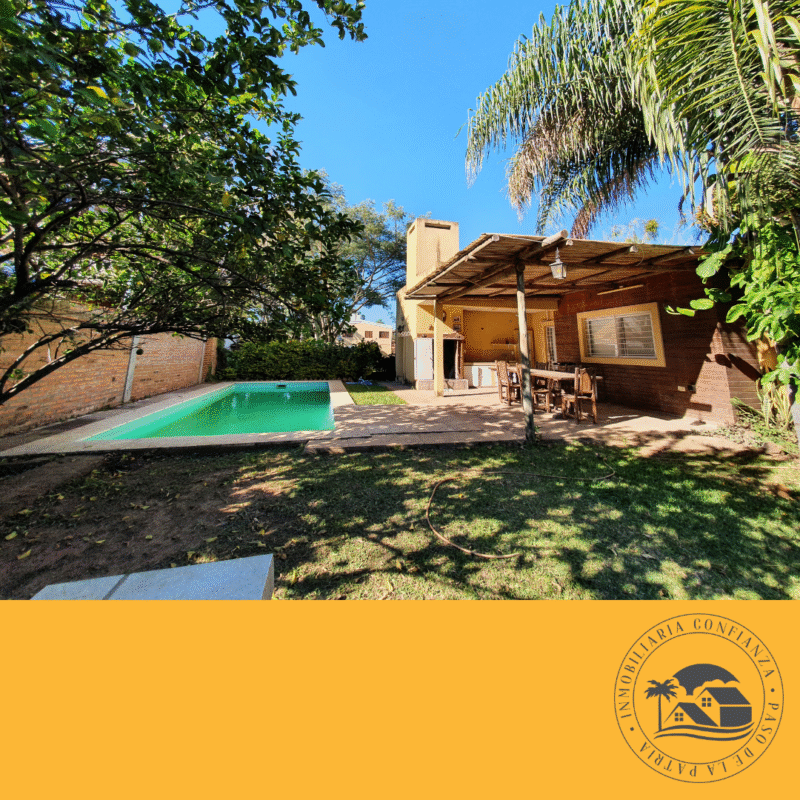 C.Nº 02: Moderna casa con piscina a 80 mts del río