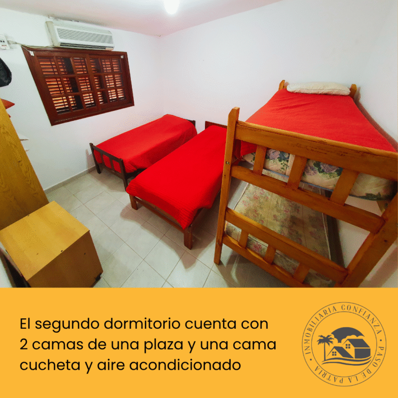 C.N° 45: Para 7 personas con piscina, a 400 mts de Playa Grande