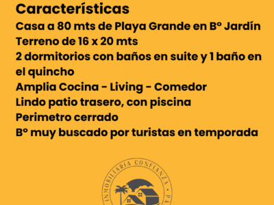 C.Nº 02: Moderna casa con piscina a 80 mts del río