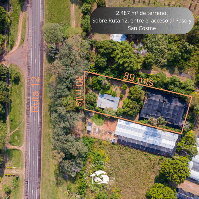 C.N° 3021: Casa sobre Ruta 12 en San Cosme