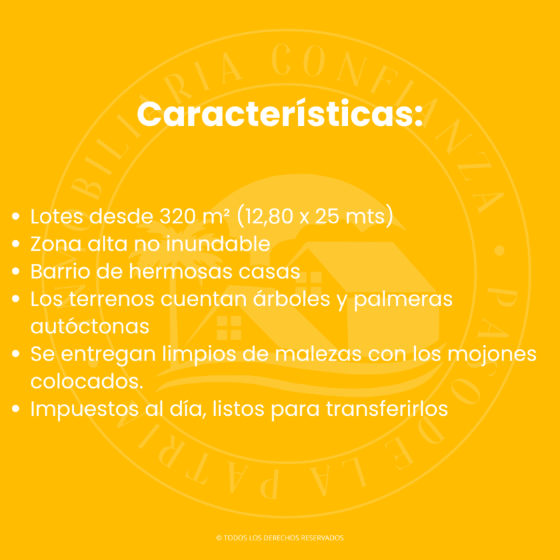 C.N° 199: Loteo "La Helena" Excelente ubicación