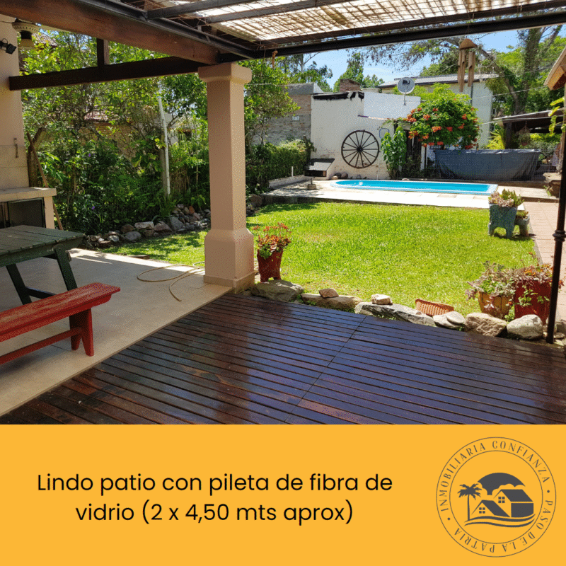 C.N° 3037: Hermosa casa de 3 dormitorios a 300 mts de Playa Grande