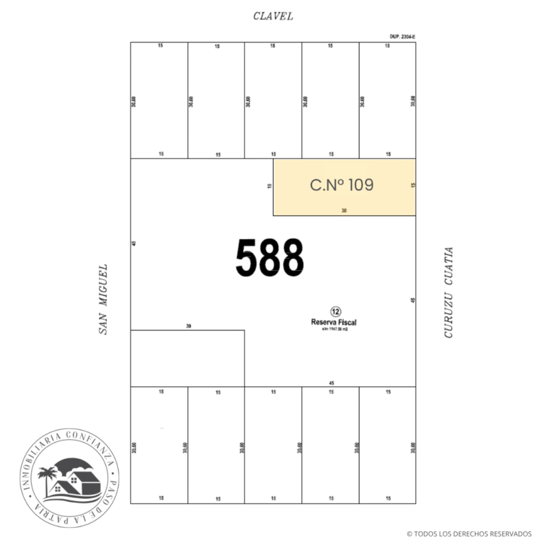 C.N° 109: Terreno en B° Rincón Norte