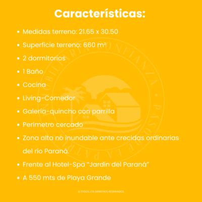 C.N° 3007: Casa de madera frente al Hotel Jardín del Paraná