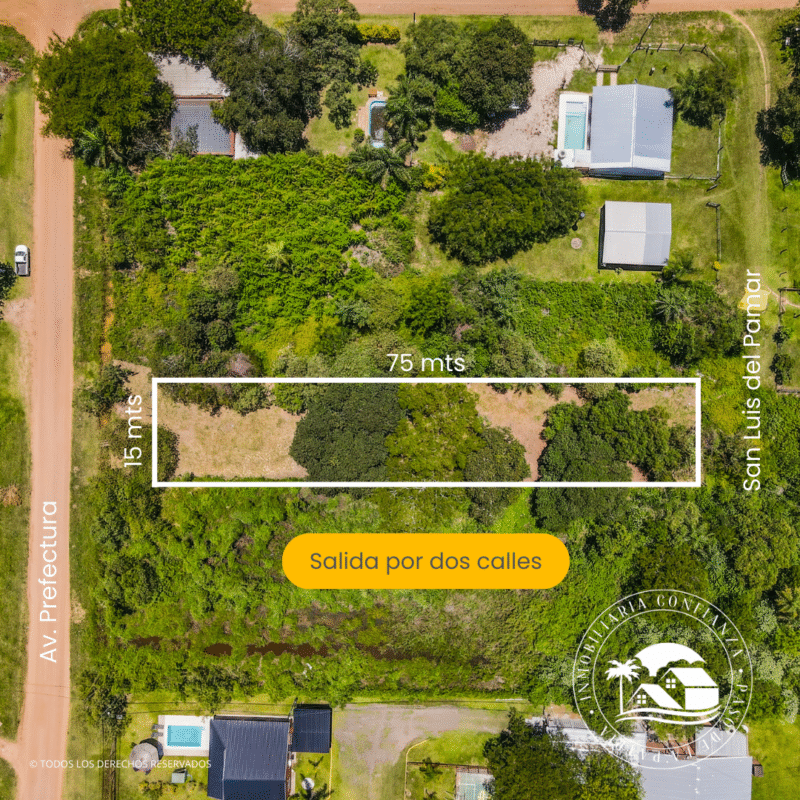 C.N° 308: Terreno en Punta Iglesia, a 400 mts del río