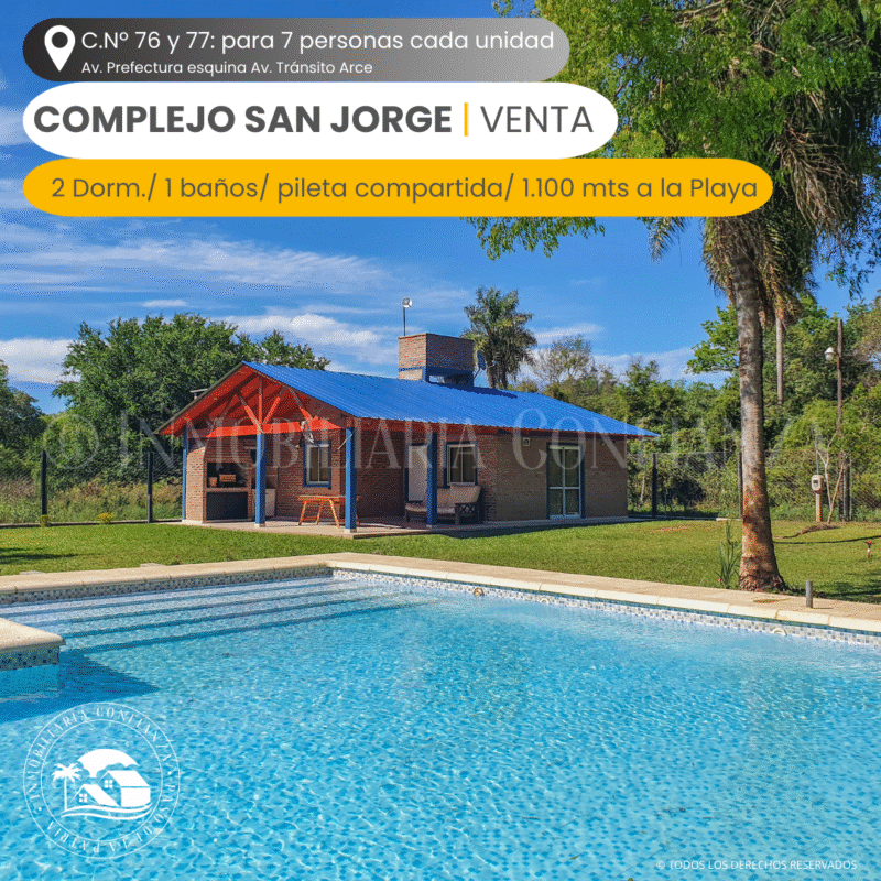 C.N° 3076: "Complejo San Jorge", Dos casas + Mega piscina + Mega parque