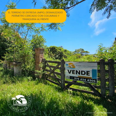 C.N° 309: Terreno en B° Pescadores, frente al Complejo Solar del Paso