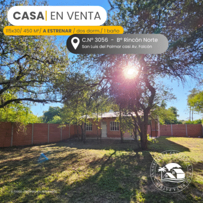 C.N° 3056: Casa a estrenar de dos dormitorios